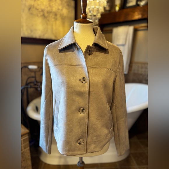 Bailey 44 Women's Beige faux suede Jacket size small - Picture 2 of 6